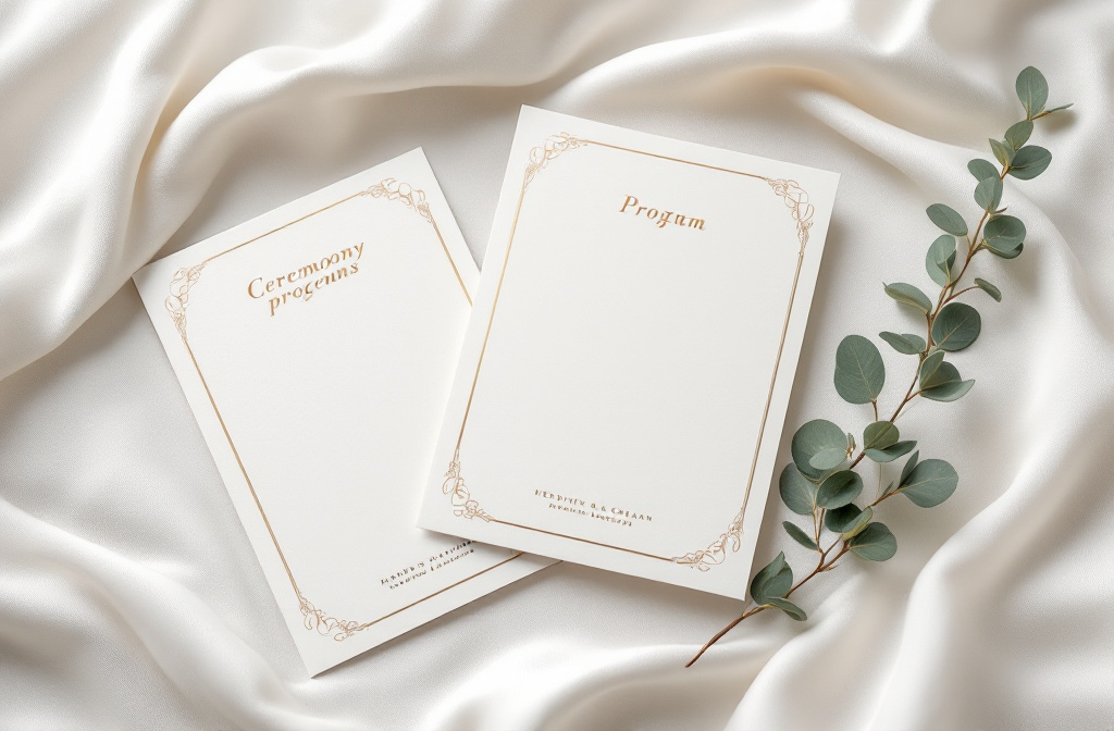 Programs & Playbills — wedding and event printing at VSL Print NYC