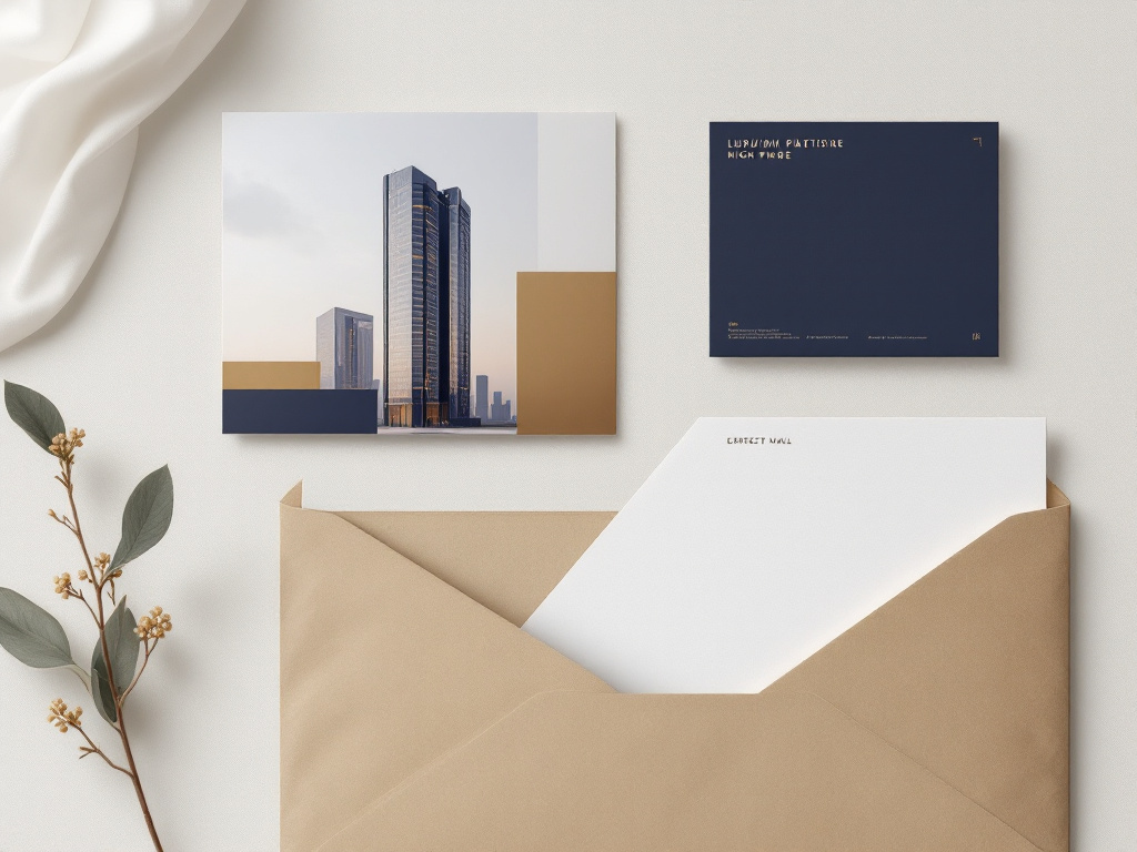 Luxury property direct-mail postcards and folded mailers for NYC real estate