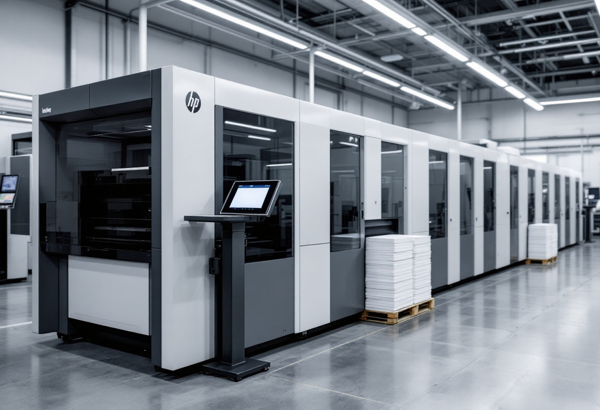 Modern digital production press at VSL Print NYC