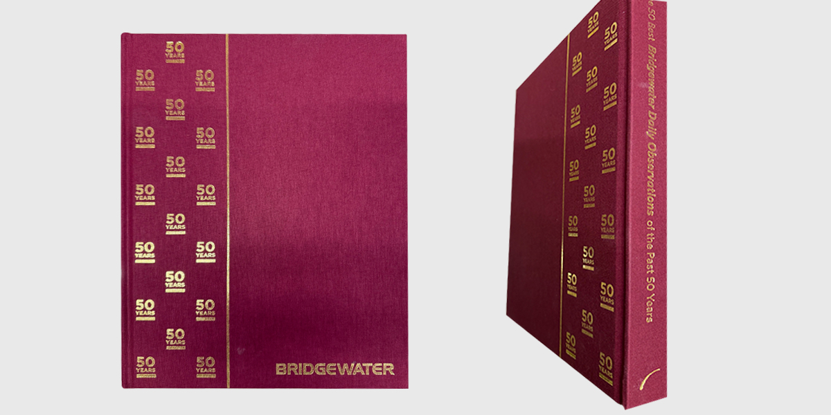 Cloth-bound hardcover book with gold foil, offset printed in-house by VSL Print NYC