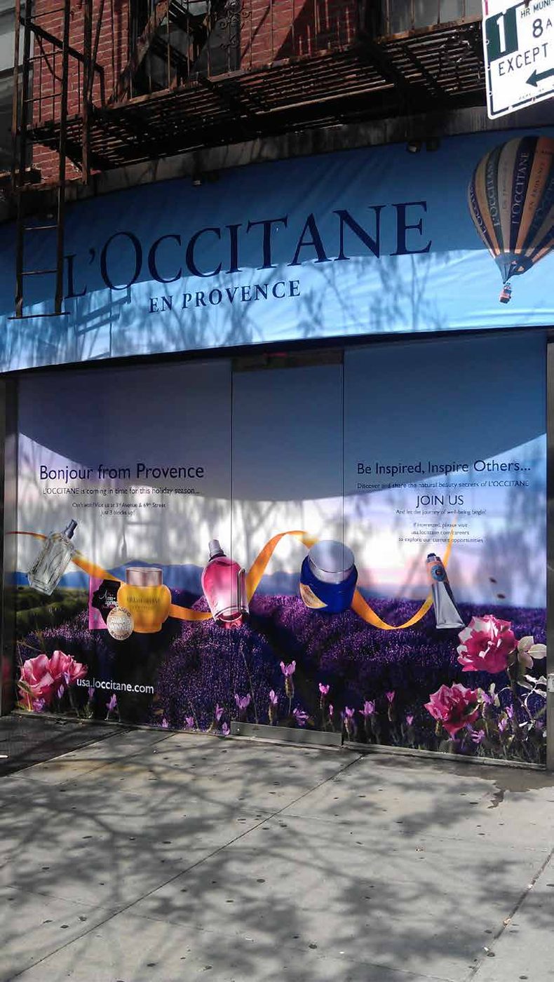 L’Occitane Building Wrap - L’Occitane - VSL Print Portfolio