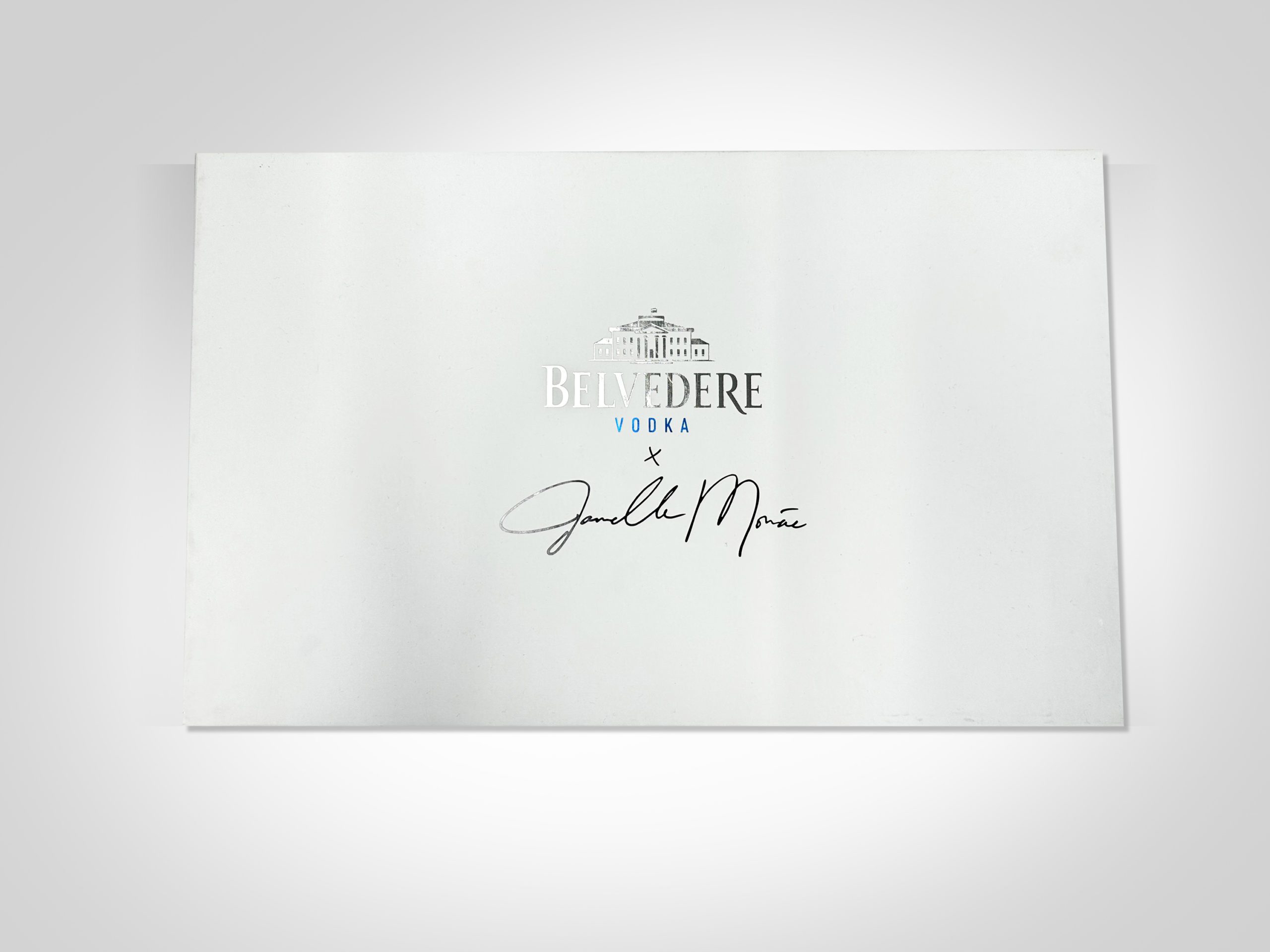Belvedere Vodka foil-stamped printing produced by VSL Print in NYC