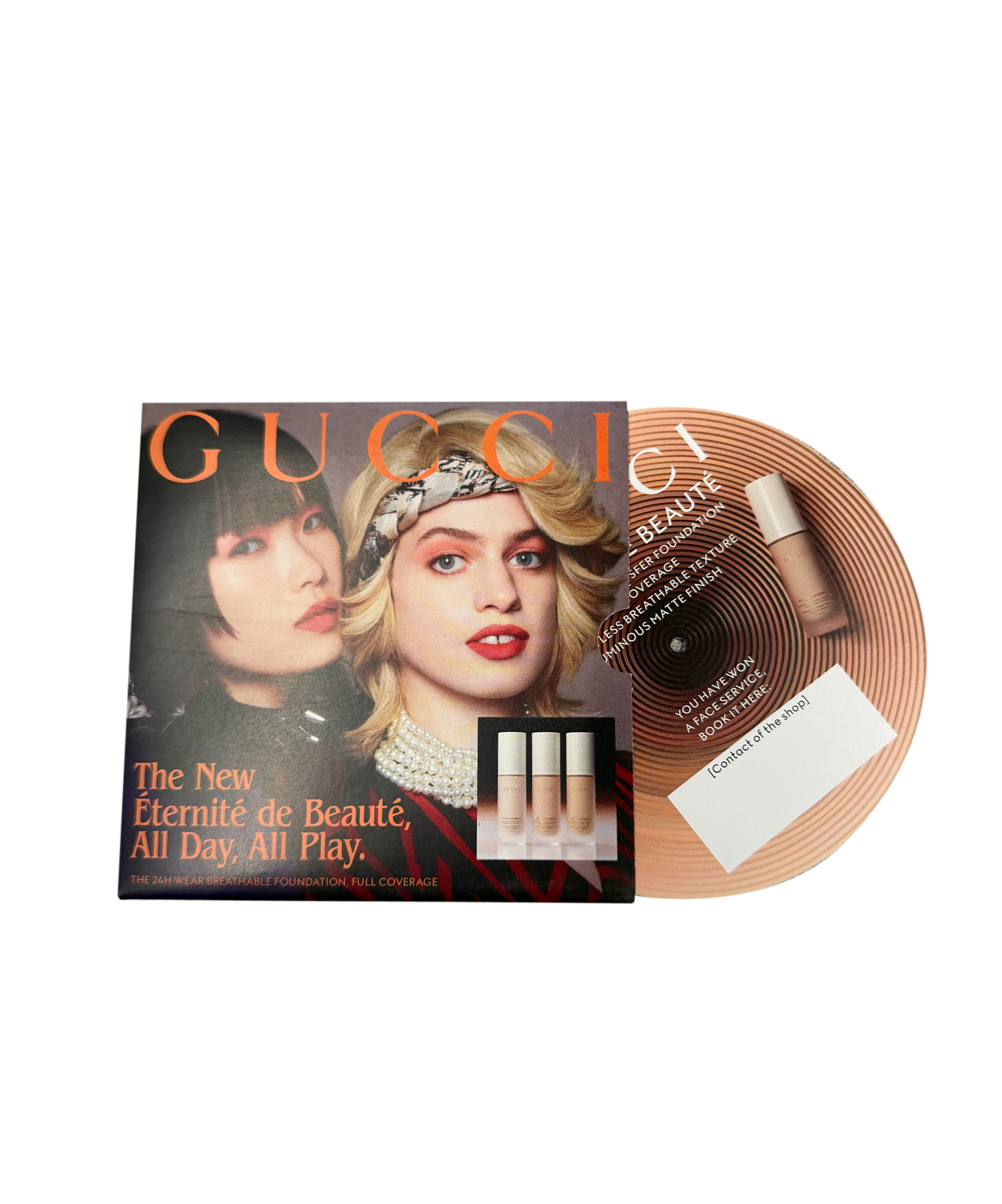 Gucci Beauté retail display piece printed and finished in-house by VSL Print