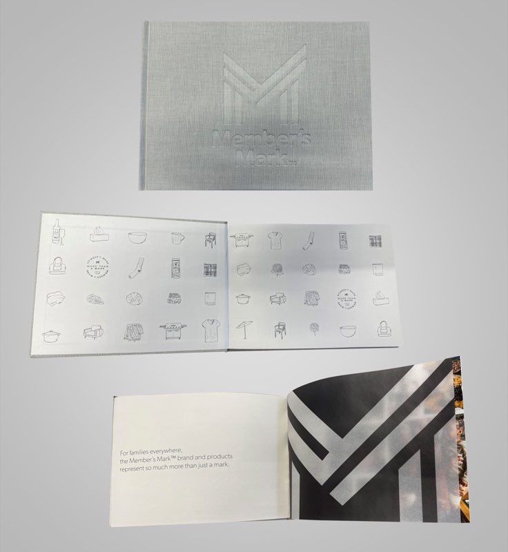 Embossed brand book printed and finished in-house by VSL Print NYC