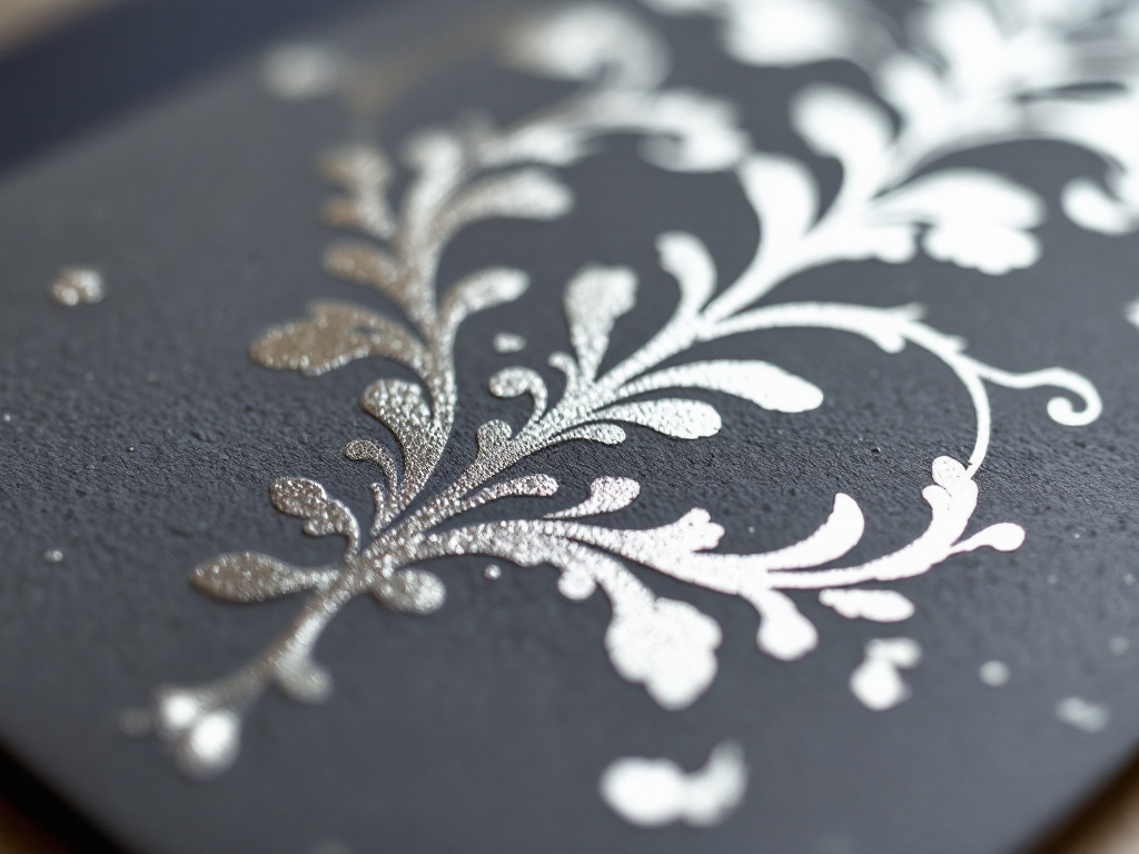 Silver foil stamping
