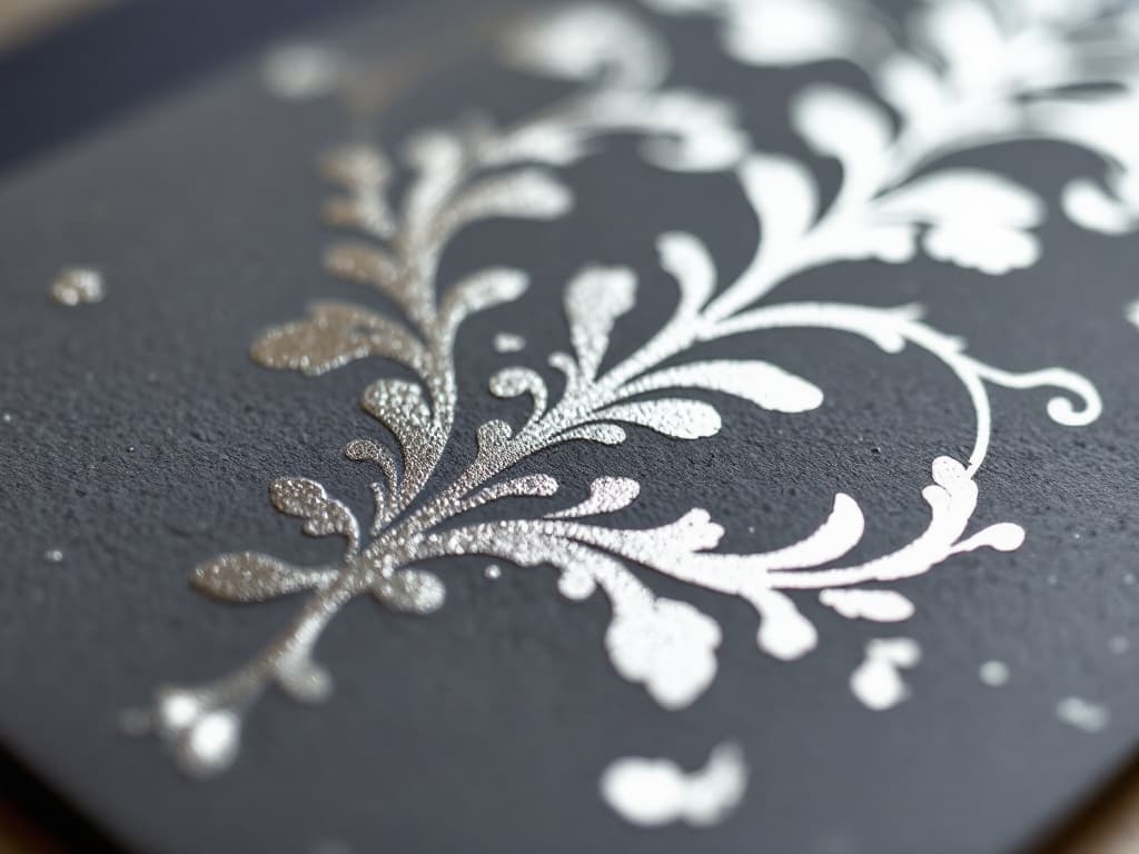 Silver foil stamping
